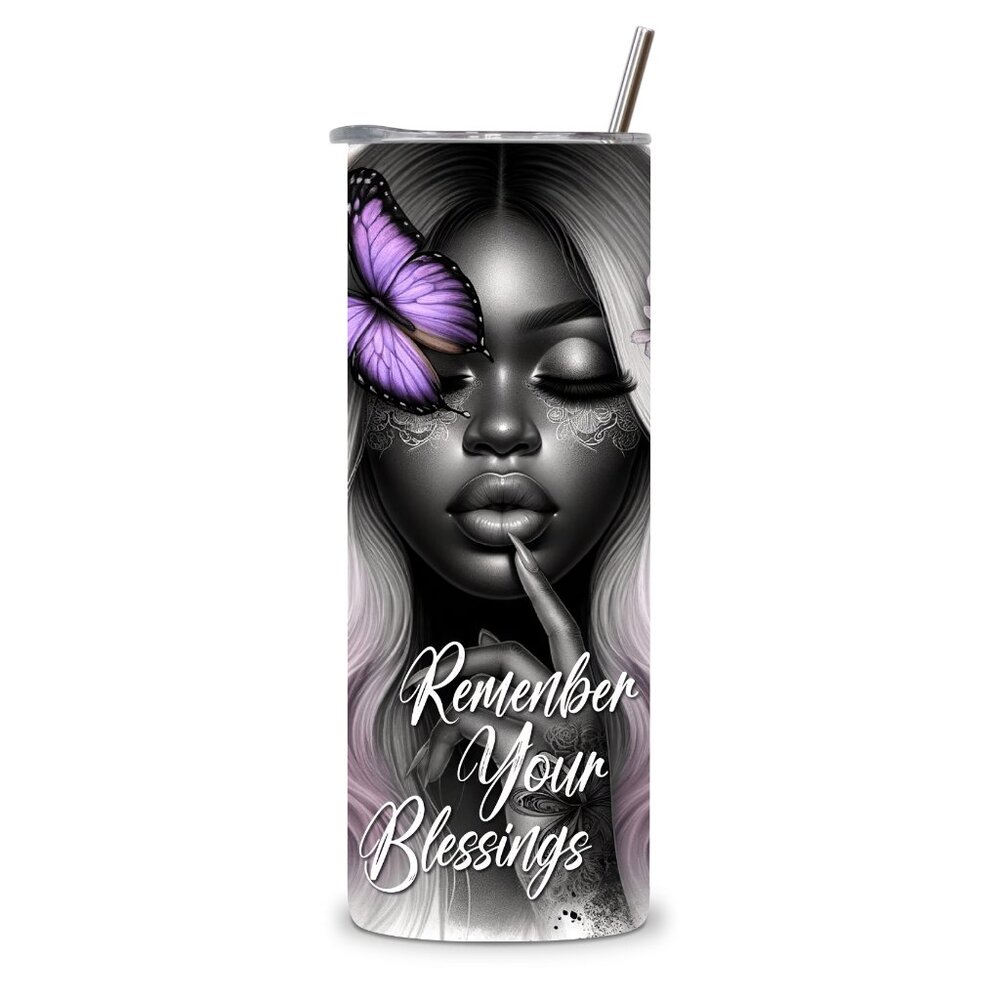 Custom Tumbler- Remember your Blessings